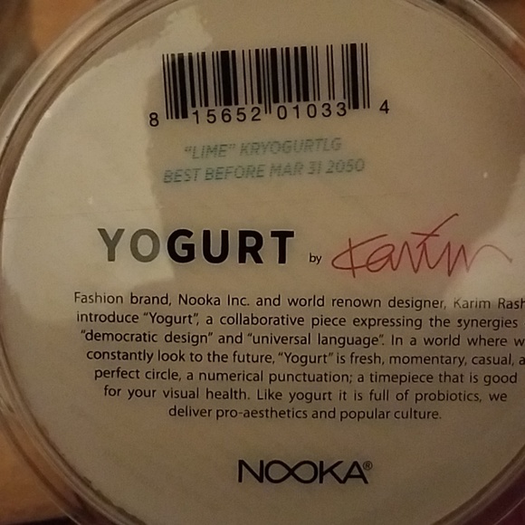 Nooka yougurt lime green unisex watch Karim Rashi - Picture 2 of 2